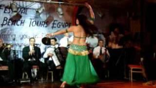 Aleya in Cairo-Belly dance at  Nile Group Festival-Megence'  (Entrance) and Drum Solo