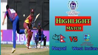 Nepal vs West Indias CWC Qualifier 2023| Nep vs WI Full Highlights Match