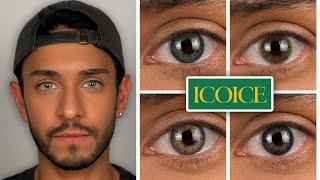 Trying Out New Colored Contact Lenses by ICOICE