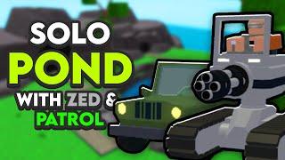 Solo Pond with Patrol and ZED - Roblox Tower Battles
