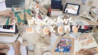 ️ productive weekend study vlog + journal flip through ('18-'19)