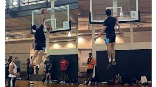 Isaiah Rivera 10 Foot Uncut Dunk Session: 50+ Inch Jump Day