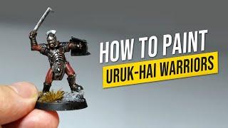 The FAST Way to Paint Uruk-hai Miniatures for Beginners!