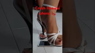 Crushing Things by High Heels.#shorts #asmr #crushing Crush Phone #huawei sandals #odlysatisfying