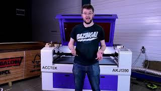 Acctek AKJ1390 Chinese Laser Full Review   The Woodshop Life