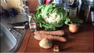 Soupe chou fleur et carottes au cumin