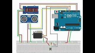 ultra  sensor servo  тм 1637. ультразвуковой датчик. серво.