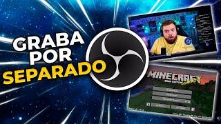 ASÍ GRABAN TUS YOUTUBERS FAVORITOS! CÓMO GRABAR WEBCAM Y GAMEPLAY POR SEPARADO | OBS STUDIO TUTORIAL