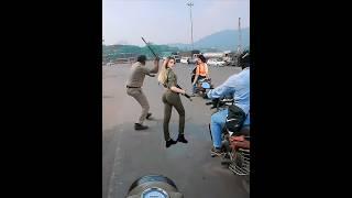 Police Ko Chakma Diya  Police Without Helmet Bike | Lamba Hai Madam | Crazy | Superbike Zx10r H2
