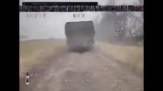 A Ukrainian FPV drone catches up to a Russian BMP  - November 2024