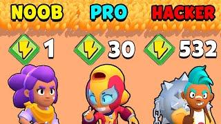 NOOB vs PRO vs HACKER - Brawl Stars