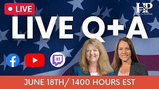LIVE Q+A with Legal Experts in VA Disability Benefits! 06.18.25