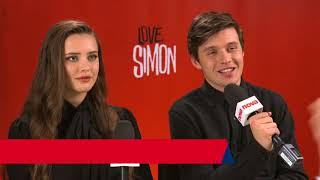 Nick Robinson and Katherine Langford in Australia to promote Love Simon