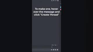 How to use Discord Threads! #shorts