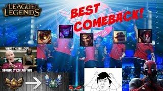 BEST COMEBACK IN LEAGUE OF LEGENDS HISTORY - Highlights (wood edition)