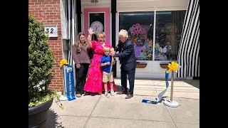 Pink Lola Ribbon Cutting