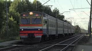 Электропоезд ЭР2-8029 на о.п. Румбула / ER2-8029 EMU at Rumbula stop