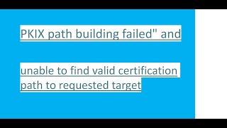 PKIX Exception Certification issues