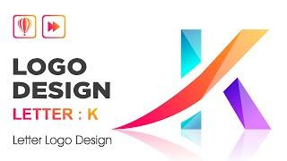 Letter Logo Design K | CorelDraw X7 | Logo Designing Tutorials