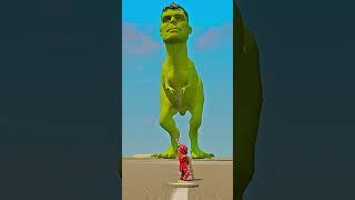 giant hulk dinosaur and shinchan V/S Chhote baby GTA 5! (BATTLES) #shorts