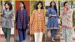 casual Short frock designs 2021|beautiful and stylish frock designs||sidra janjua vlog