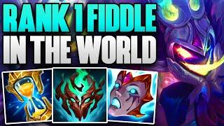 BEST FIDDLESTICKS IN THE WORLD INCREDIBLE SOLO CARRY GAMEPLAY! | CHALLENGER FIDDLE JUNGLE | S14