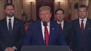 WATCH: President Donald Trump addresses nation after air strikes on Iran