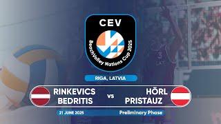 Latvia vs Austria I CEV Men's BeachVolley Nations Cup 2025 | Preliminary Phase
