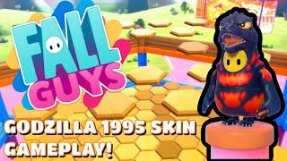 Fall Guys: Ultimate Knockout - Godzilla 1995 Skin GAMEPLAY