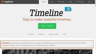 Таймлайн. Часть 1 Работа с https://timeline.knightlab.com/ (базовые навыки)