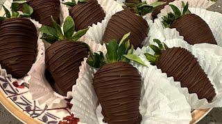 Easy Chocolate Covered StrawberriesOson Shokoladli Qulupnaylar