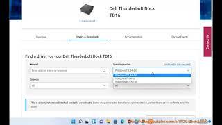 Download & Update Dell TB16 Thunderbolt 3 (USB-C) Docking Station Drivers