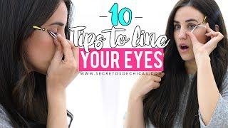 10 TRICKS TO LINE YOUR EYES | EYELINER HACKS