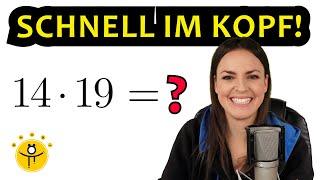 Super SCHNELL Kopfrechnen – Genialer Trick