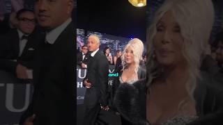 Cher and Alexander Edwards Share Romantic Moments at SNL 50th Anniversary in NYC.