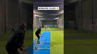 Cricket Bowling Class Unleashed  Bowler Stylish And High Speed Balls Wickets  #cricket #shorts