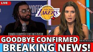 MY GOD! D ANGEL RUSSEL’S EXIT HAPPENS! SAD NEWS! SHOCKED THE NBA! LAKERS NEWS!