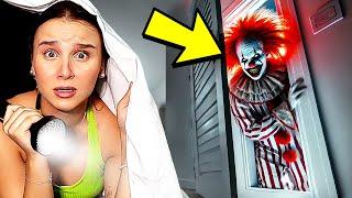 1 Uhr Nachts : HORROR CLOWN beobachtet mich ! 🩸 (geheime Bilder)- Celina