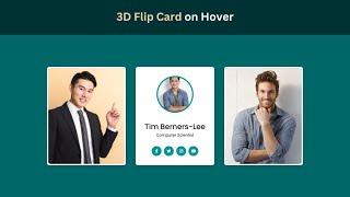 HTML and CSS Flip Card Effect Tutorial | Interactive Card Animation