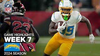 Los Angeles Chargers vs. Arizona Cardinals Game Highlights | NFL 2024 Season Week 7