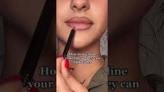 how to overline your lips! #overline #lipstickhacks #ipsy