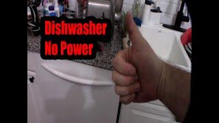 KitchenAid Dishwasher No Power No Lights Troubleshooting Repair Fuse Replacement