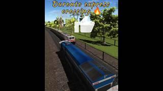 Duronto express crossing || #500subscribers #traingamer #gaming #ytshorts #trending