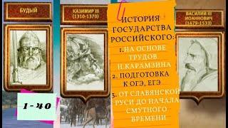 ИСТОРИЯ ГОСУДАРСТВА РОССИЙСКОГО. Все серии подряд 1-40 серии. От Славянской Руси до Смутного времени