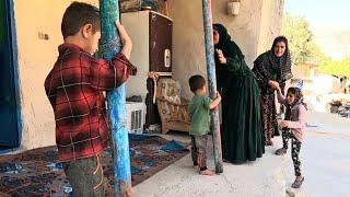 "Happy Moments of Zahra and the Kids Meeting Their Aunt at Their Father's House in Dehzeer"