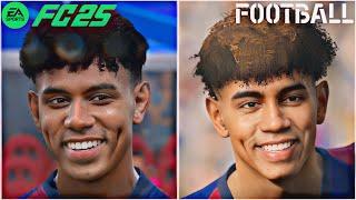 FC 25 vs eFootball 25 Player Faces Comparison