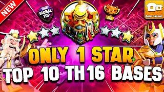 Top 10 TH16 Bases Link | ONLY 1 STAR Th16 War Base Link (Town Hall 16 Base) | Best TH16 Legend Base