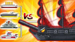 SHIP WARS: NAVY FIGHTS PIRATES/ jag tank cartoon