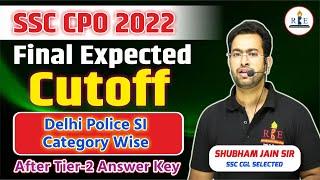 SSC CPO 2022 Final Expected Cutoff