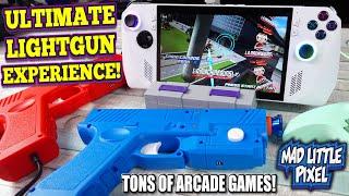 This IS AWESOME! Playing ARCADE Light Gun Games At Home!